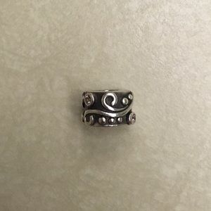 Pandora Tendril Clip with Pink Crystal